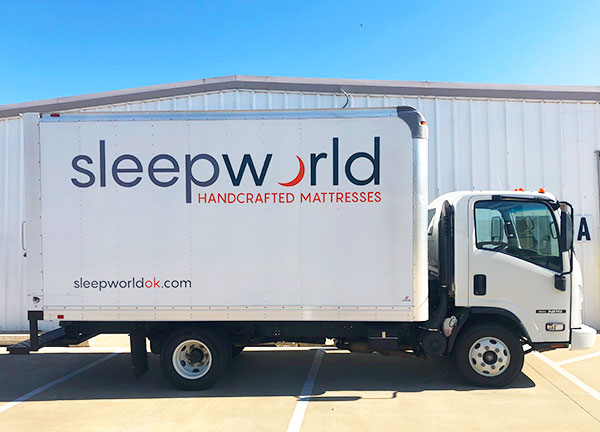 Sleepworld Mattress Store Delivery Truck